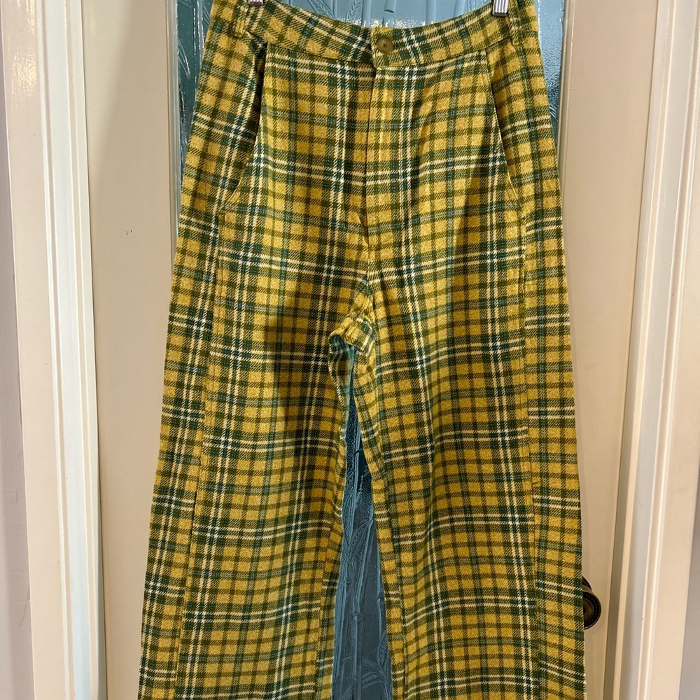 Free People high waisted wide leg trousers
